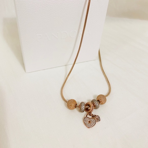 Pandora Snake Chain Necklace Rose Gold 2025 www